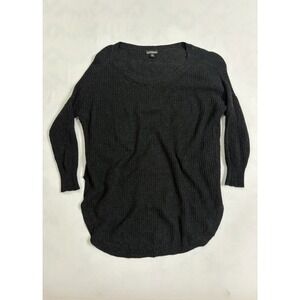 Express Sweater Womens Small Black Knit Pullover Top Casual Fitted Layering Cozy